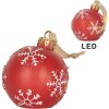 Clayre & Eef 6PR5858 Ornament Crăciun LED Ø 12x14 cm