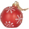 Clayre & Eef 6PR5858 Ornament Crăciun LED Ø 12x14 cm