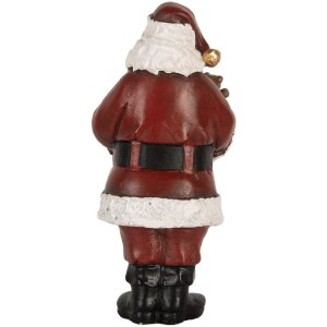 Clayre & Eef Decorațiune Moș Crăciun cu Tort 10x10x21 cm