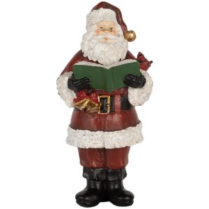 Clayre & Eef 6PR5863 Decorațiune Moș Crăciun cu Carte...