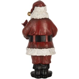 Clayre & Eef 6PR5863 Decorațiune Moș Crăciun cu Carte 10x10x21 cm