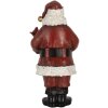 Clayre & Eef 6PR5863 Decorațiune Moș Crăciun cu Carte 10x10x21 cm