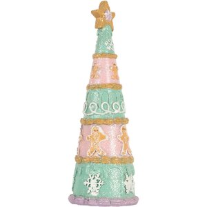 Clayre & Eef Decorațiune Pom de Crăciun Ø 9x25...