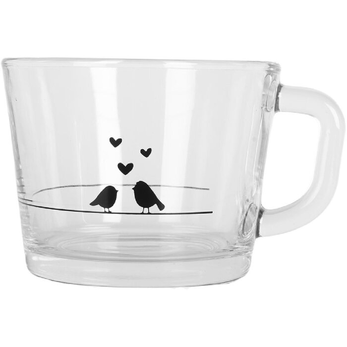 Cană de ceai Clayre & Eef, 350 ml, sticlă transparentă