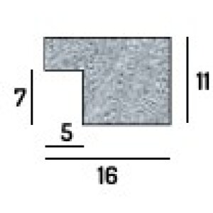 FramesFactory Ramă Foto California Argintie 10x15 cm Acryl