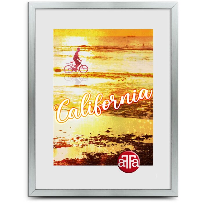 FramesFactory Ramă Foto California Argintie 30x40 cm Acril