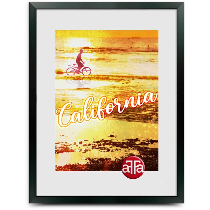 FramesFactory Ramă Foto California 30x40 cm Negru sticlă acrilică