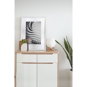 FramesFactory 5903351577519 Ramă Finger albă 30x40 cm cu sticlă acrilică