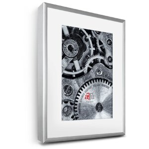FramesFactory Ramă Foto Aluminiu 10x15 cm Argintie Sticlă Acrilică