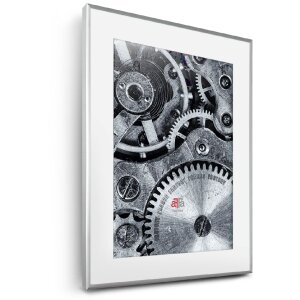 FramesFactory Aluminiu Ramă Foto 42x59.4 cm Argintie Sticlă Acrilică