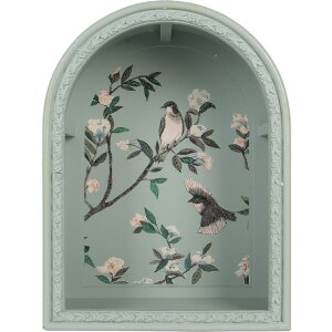 Clayre & Eef Set 2 Rafturi de Perete Albastru Roz...