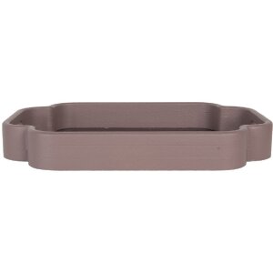 Clayre & Eef Set 2 Tăvi Decorative Roz Violet