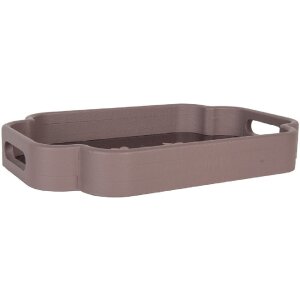 Clayre & Eef Set 2 Tăvi Decorative Roz Violet