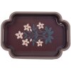 Clayre & Eef Set 2 Tăvi Decorative Roz Violet