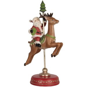 Clayre & Eef 6PR5763 Dekoration Weihnachtsmann auf...