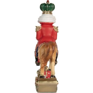 Clayre & Eef Decorațiune Spărgător de Nuci pe Cal Balansoar 24x8x31 cm