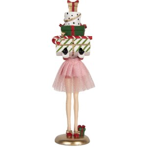 Clayre & Eef 6PR5769 Dekoration Frau 10x10x36 cm Rosa...