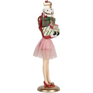 Clayre & Eef 6PR5769 Dekoration Frau 10x10x36 cm Rosa...