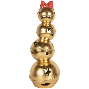 Clayre & Eef Clopoței Stivuiți 20x20x54 cm Auriu-Roșu