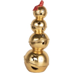 Clayre & Eef Clopoței Stivuiți 20x20x54 cm Auriu-Roșu