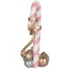 Clayre & Eef Decorațiune Baton de Bomboane Roz Auriu 19x14x30 cm