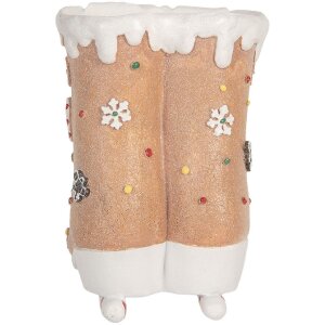 Clayre & Eef Patinaj Decorativ Crăciun 19x14x20 cm