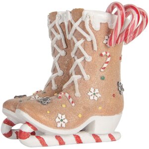 Clayre & Eef Patinaj Decorativ Crăciun 19x14x20 cm