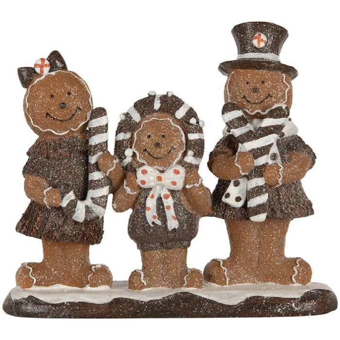 Clayre & Eef Decorațiune Omuleț de Turtă Dulce 20x7x17 cm