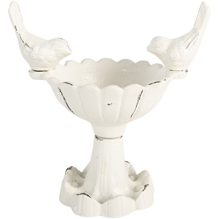 Stânjenelă pentru păsări Clayre & Eef 14x10x15 cm albă