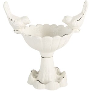 Stânjenelă pentru păsări Clayre & Eef 14x10x15 cm albă