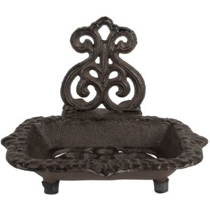 Clayre & Eef 6Y5748 Săpunieră Fier Rustic 15x11x11 cm