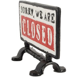 Clayre & Eef 6Y5749 Plăcuță Decorativă Deschis/Închis 16x7x12 cm Alb-Negru