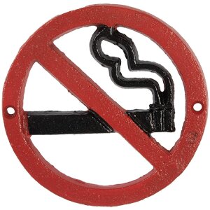 Clayre & Eef 6Y5750 Textschild Ø 12x1 cm Eisen Landhausstil