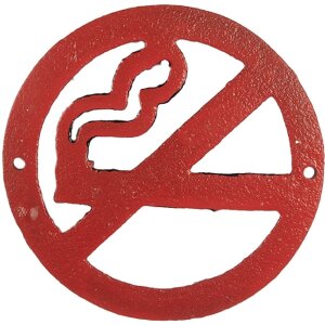 Clayre & Eef 6Y5750 Textschild Ø 12x1 cm Eisen Landhausstil