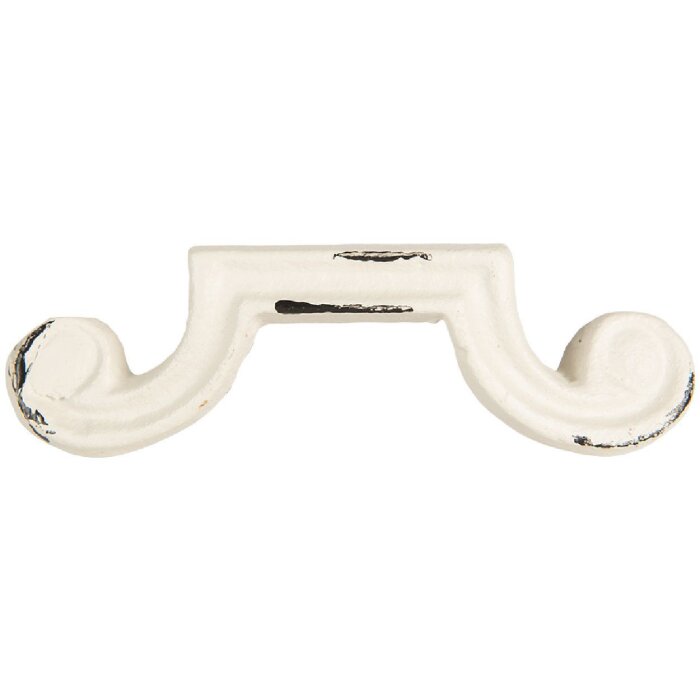 Clayre & Eef 6Y5766 Mâner ușă 12x4x3 cm Alb