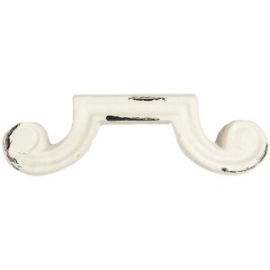 Clayre & Eef 6Y5766 Mâner ușă 12x4x3 cm Alb