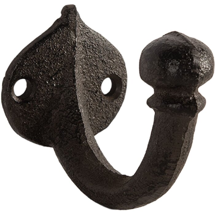 Clayre & Eef 6Y5767 Cârlig de perete rustic 4x7x6 cm maro