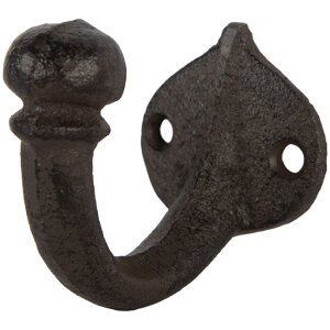Clayre & Eef 6Y5767 Cârlig de perete rustic 4x7x6 cm maro