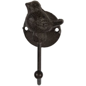 Clayre & Eef 6Y5770 Wandhaken 5x9x10 cm Braun