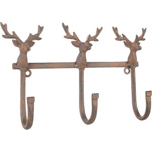 Clayre & Eef 6Y5948 Garderobe 27x5x15 cm braun