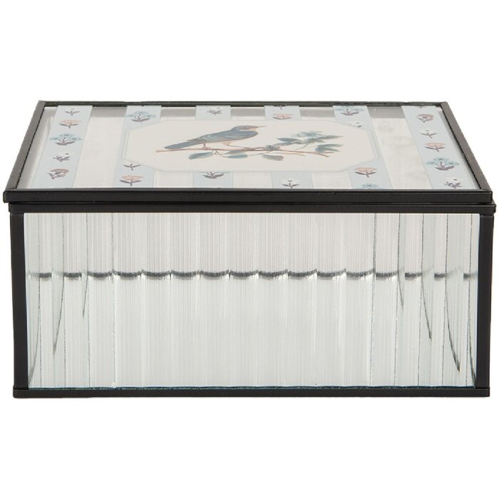 Clayre & Eef 6Y5949 Cutie Metalică Decorativă 18x14x8 cm