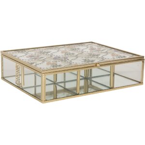 Clayre & Eef 6Y5952 Cutie Metalică Decorativă 20x16x5 cm