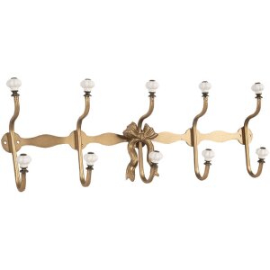 Clayre & Eef Suport Haine 50x7x17 cm Alb-Auriu