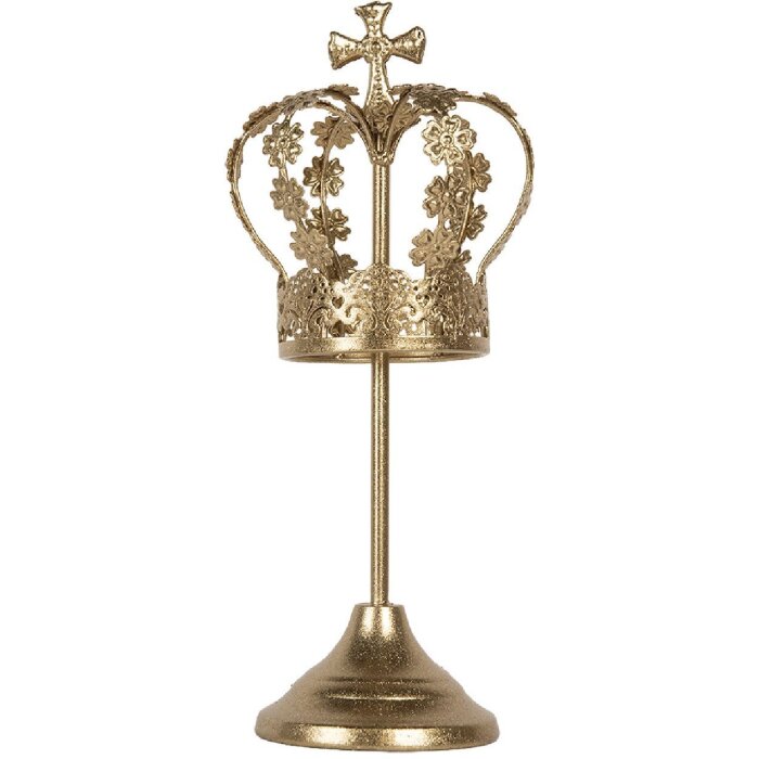 Clayre & Eef 6Y5957 Dekoration Krone Ø 12x30 cm Gold