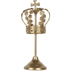 Clayre & Eef 6Y5957 Dekoration Krone Ø 12x30 cm Gold