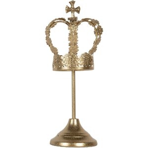 Clayre & Eef 6Y5957 Dekoration Krone Ø 12x30 cm Gold