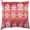 Clayre & Eef Husa Pernă 45x45 cm Roșu-Alb