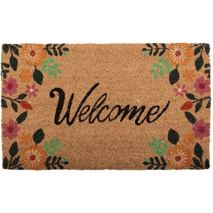 Clayre & Eef MC274 Covoraș de intrare 75x45x1 cm Maro și Negru