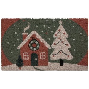 Clayre & Eef MC278 Türmatte 75x45x1 cm Rot und...