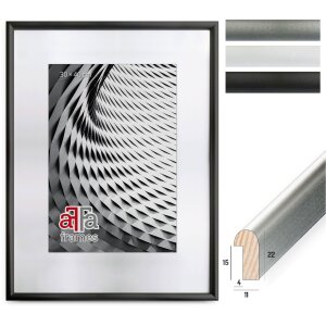 FramesFactory Finger Ramă Foto Acrilic Negru Argintiu Alb...